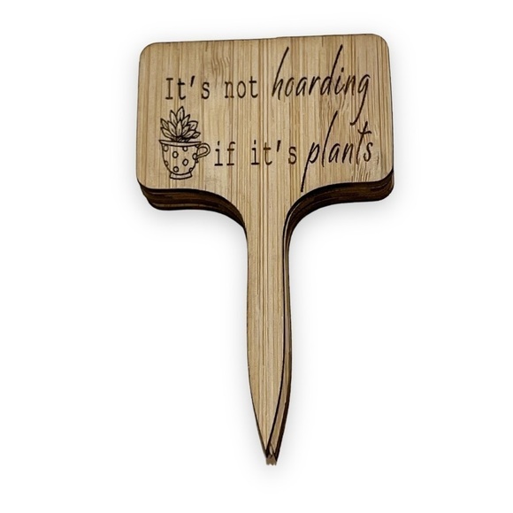 7-Pack Bamboo Engraved Funny Plant Markers - Picture 7 of 10